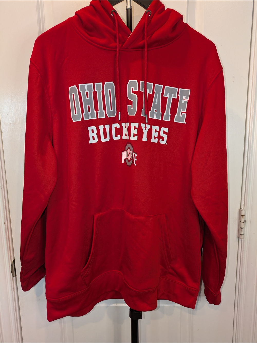 NWT Colosseum Ohio State Buckeyes Men's L Red Pullover Hoodie OSU